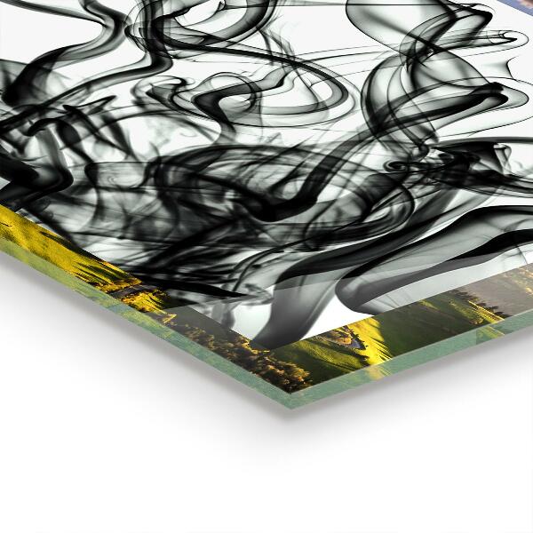 Keuken achterwand glas Abstracte rooklinten