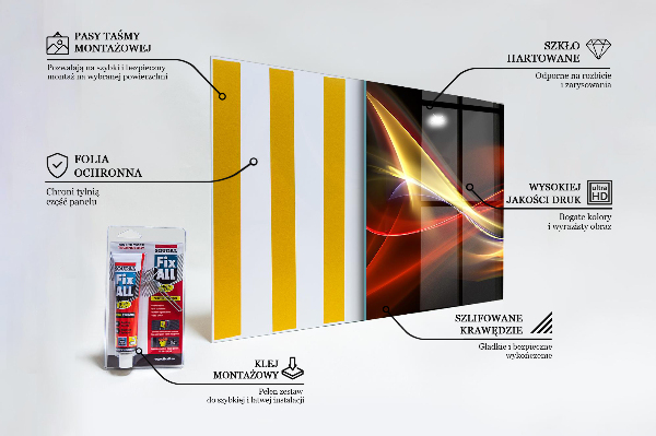 Foto achterwand keuken Abstracte vibrerende energie