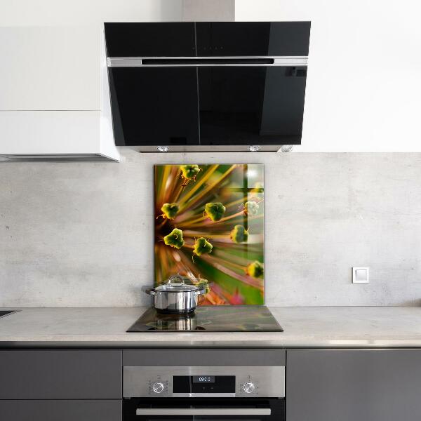 Spatscherm keuken glas Macrofotografie van bloemen