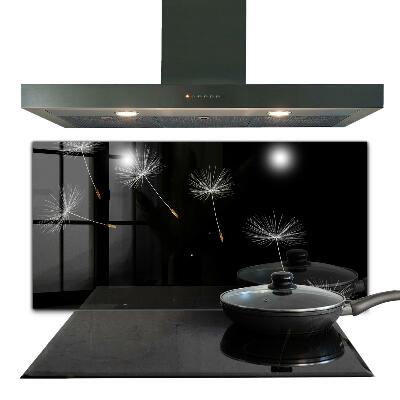 Foto achterwand keuken Paardenbloemen in de wind