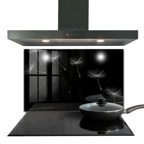 Foto achterwand keuken Paardenbloemen in de wind