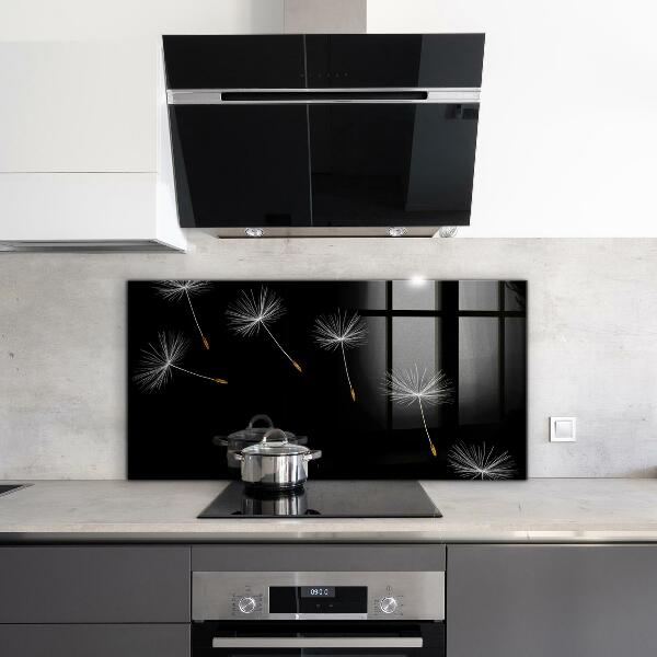 Foto achterwand keuken Paardenbloemen in de wind