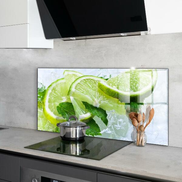 Keuken achterwand glas Citrusverfrisse limoenen