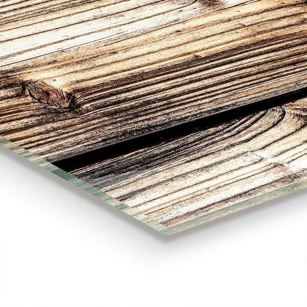 Achterwand keuken Oud eikenhout