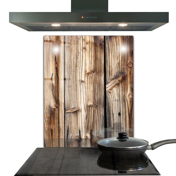 Achterwand keuken Oud eikenhout