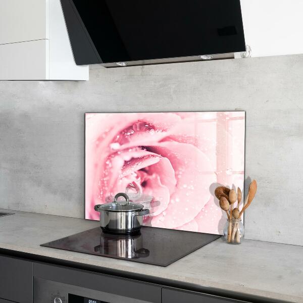 Achterwand keuken Roze delicate bloem
