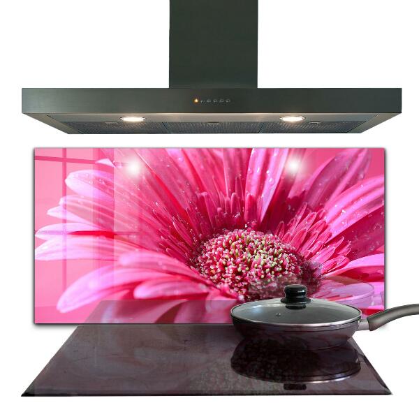 Achterwand keuken Roze bloemdetails Natuur