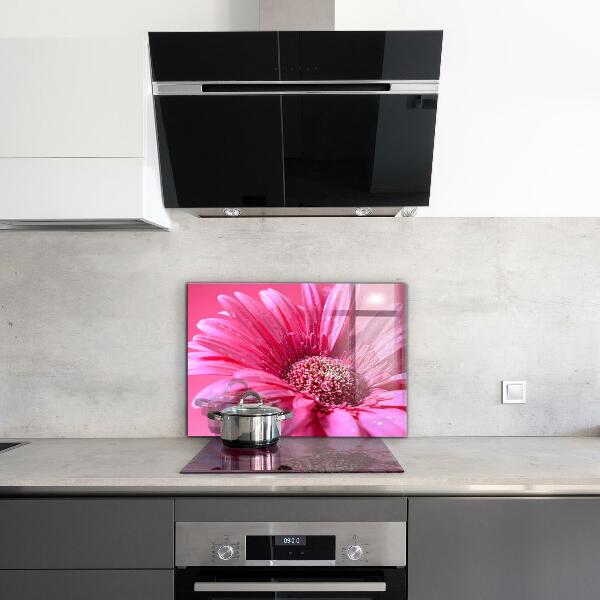 Achterwand keuken Roze bloemdetails Natuur