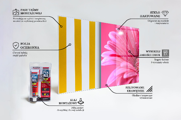 Achterwand keuken Roze bloemdetails Natuur