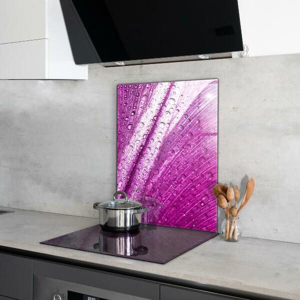 Spatscherm keuken glas Delicaat roze blad
