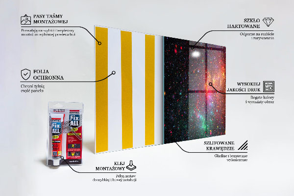 Foto achterwand keuken Galaxy Chaos Fantasy