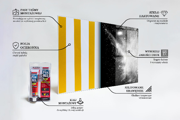 Spatplaat keuken Poederexplosie-abstractie