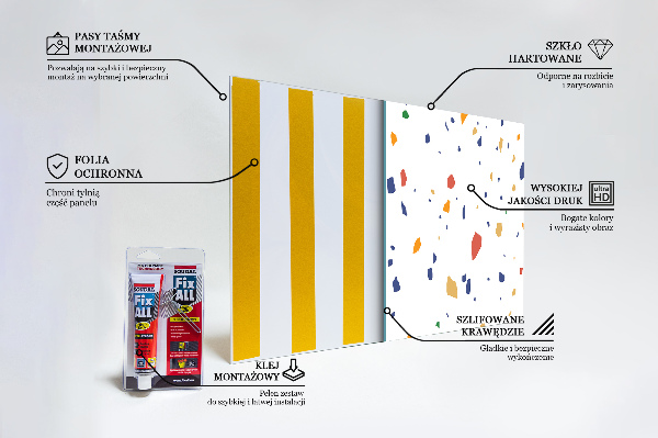 Foto achterwand keuken Terrazzo Terrazzo kiezels