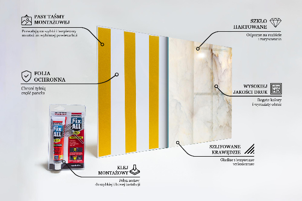 Spatplaat keuken Abstract marmer