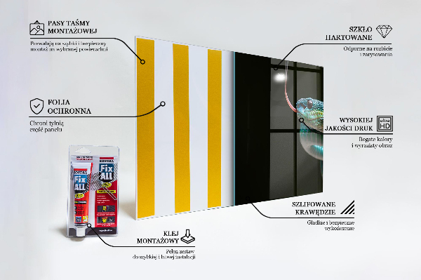 Keuken achterwand glas Slangen in het wild