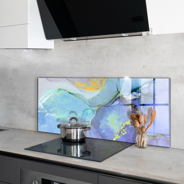 Spatplaat keuken Abstracte blauwe energie