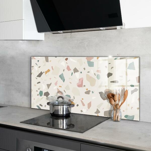 Spatscherm keuken glas Beige Terrazzo Terrazzo