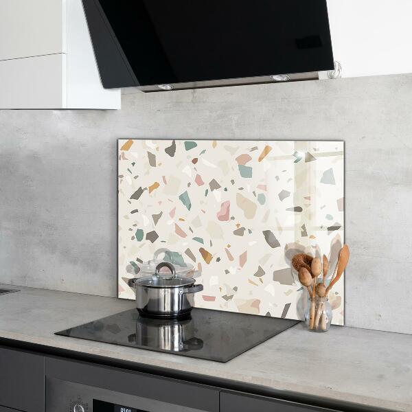 Spatscherm keuken glas Beige Terrazzo Terrazzo