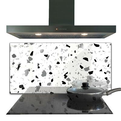 Foto achterwand keuken Monochroom terrazzo