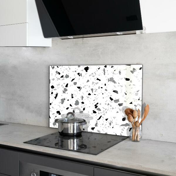 Foto achterwand keuken Monochroom terrazzo