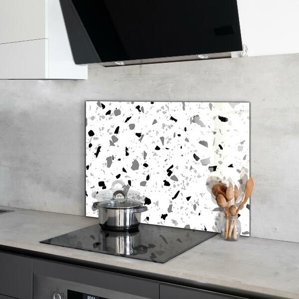 Foto achterwand keuken Monochroom terrazzo