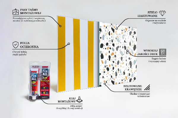 Spatplaat keuken Terrazzo Terrazzosteen