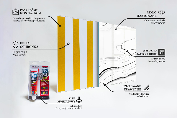 Foto achterwand keuken Structuur van wit marmer