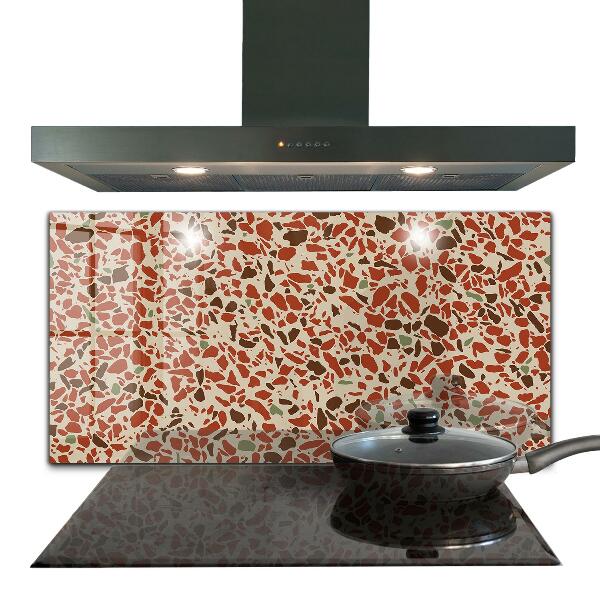 Keuken achterwand glas Terrazzo stenen structuur