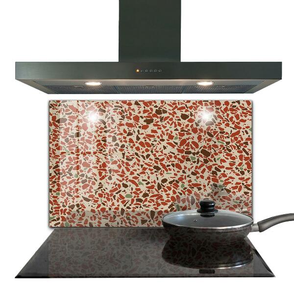 Keuken achterwand glas Terrazzo stenen structuur