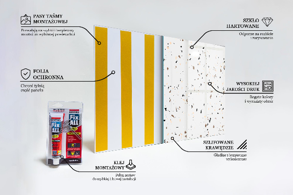 Foto achterwand keuken Fijne terrazzo terrazzo