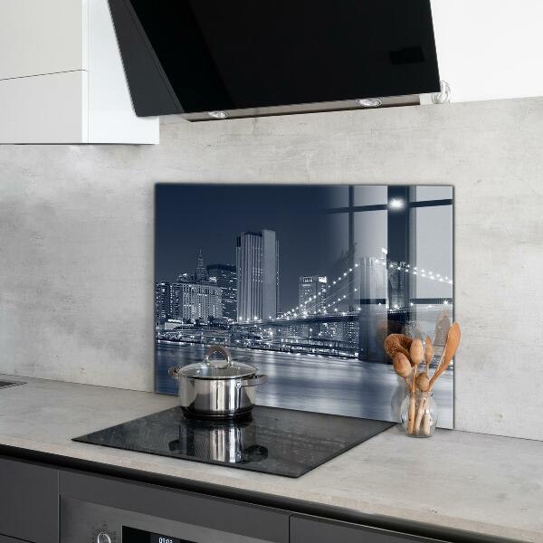 Keuken achterwand glas Brooklyn Bridge Manhattan