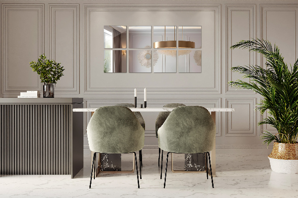 Spiegeltegels 6 st 20x20 cm