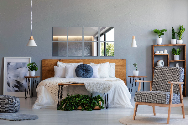 Spiegeltegels 6 st 20x20 cm