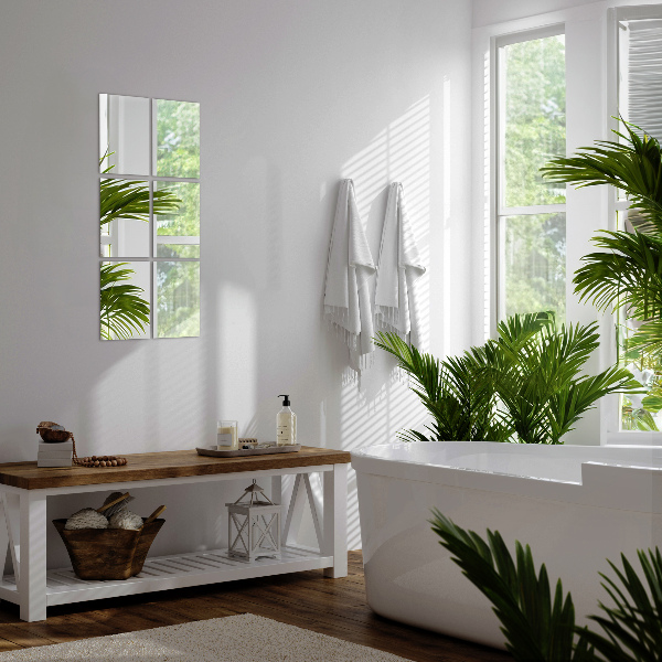 Plakspiegel tegels 6 st 30x16 cm