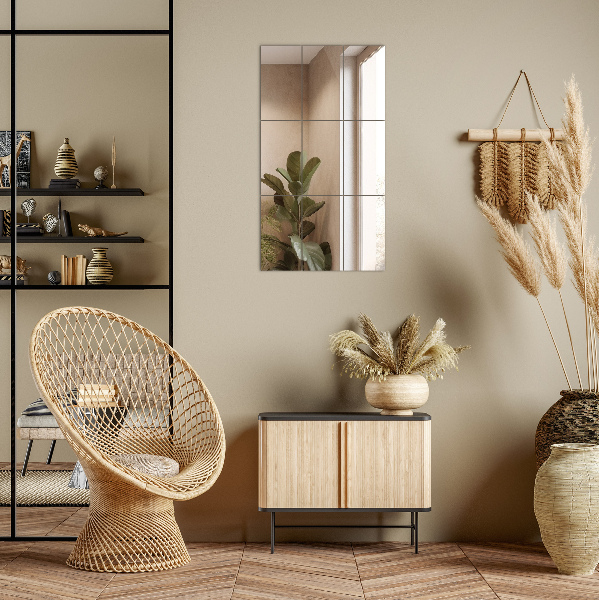 Plakspiegel tegels 6 st 30x16 cm