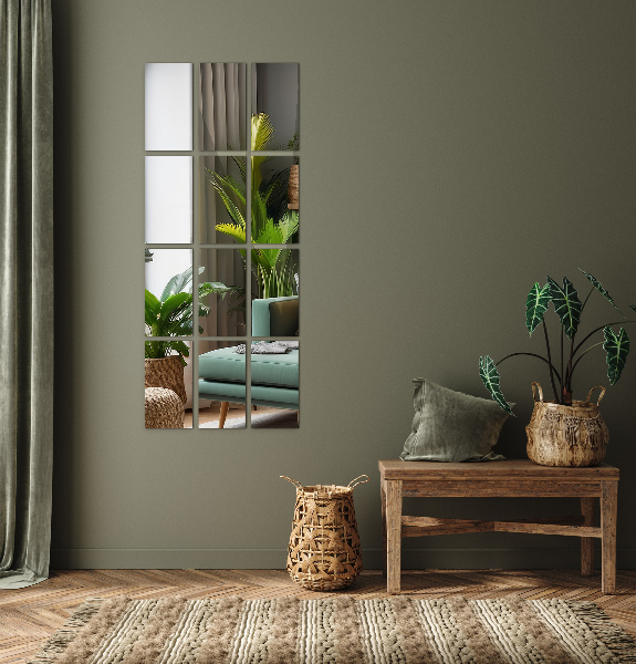 Zelfklevende spiegeltegels 6 st 30x20 cm