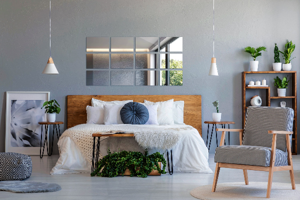 Zelfklevende spiegeltegels 6 st 30x20 cm