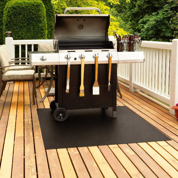 Rechthoekige bbq-grondplaat 100x80 cm