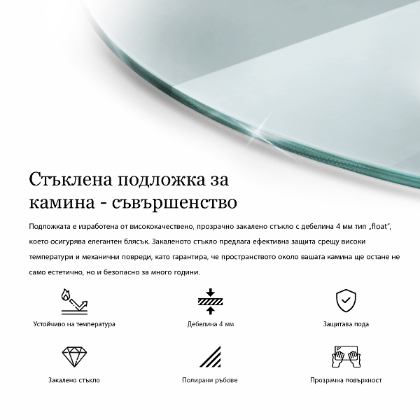 Onderplaat kachel 100x100 cm