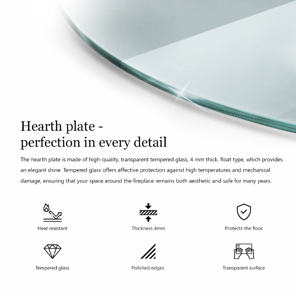 Onderplaat kachel 100x100 cm