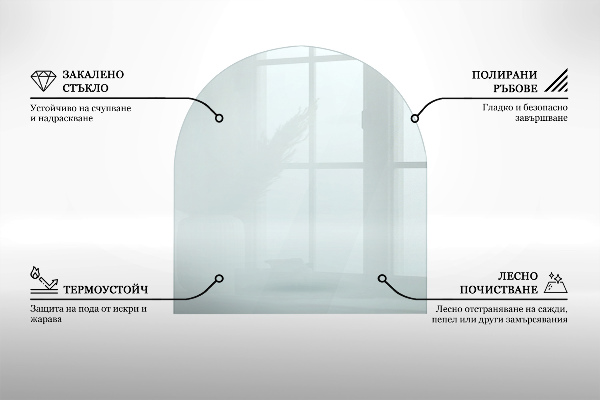 Onderplaat kachel 80x70 cm