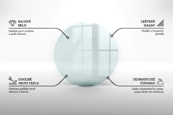 Vloerplaat voor kachel fi70 cm