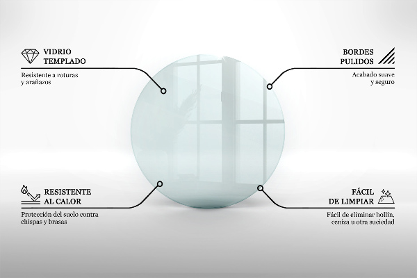 Vloerplaat voor kachel fi80 cm