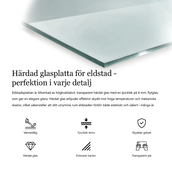 Onderplaat kachel 125x50 cm