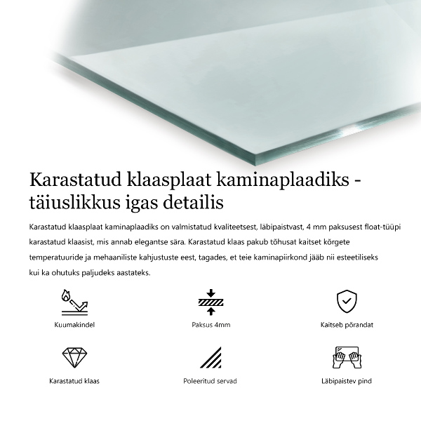 Onderplaat kachel 125x50 cm