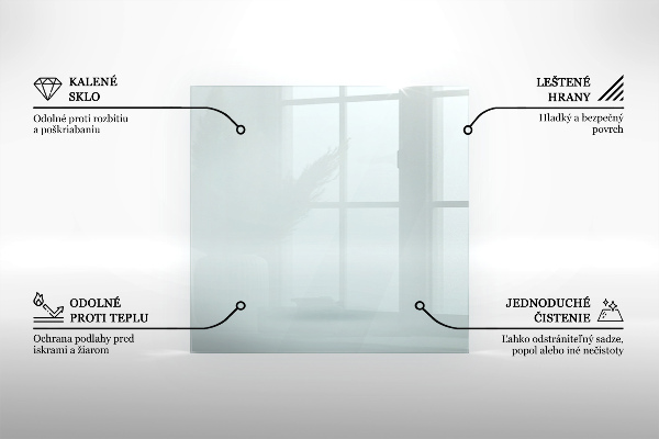 Vloerplaat voor houtkachel 60x40 cm