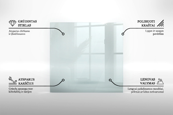 Vloerplaat voor houtkachel 60x40 cm