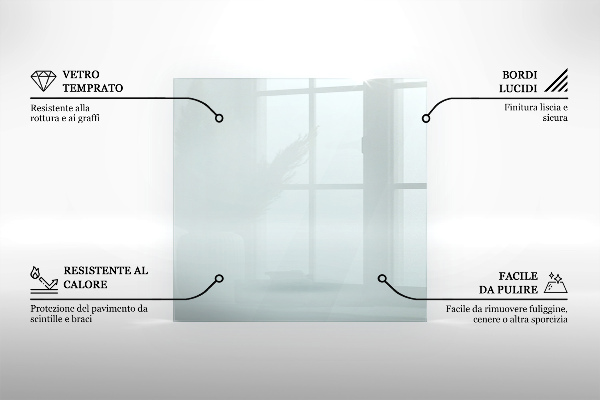 Vloerplaat voor houtkachel 60x40 cm
