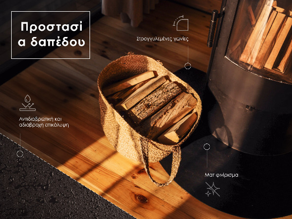 Vloerplaat voor houtkachel uit zwart staal 100x70 cm