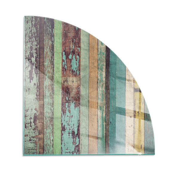 Plaat voor onder kachel Planken in verschillende tinten